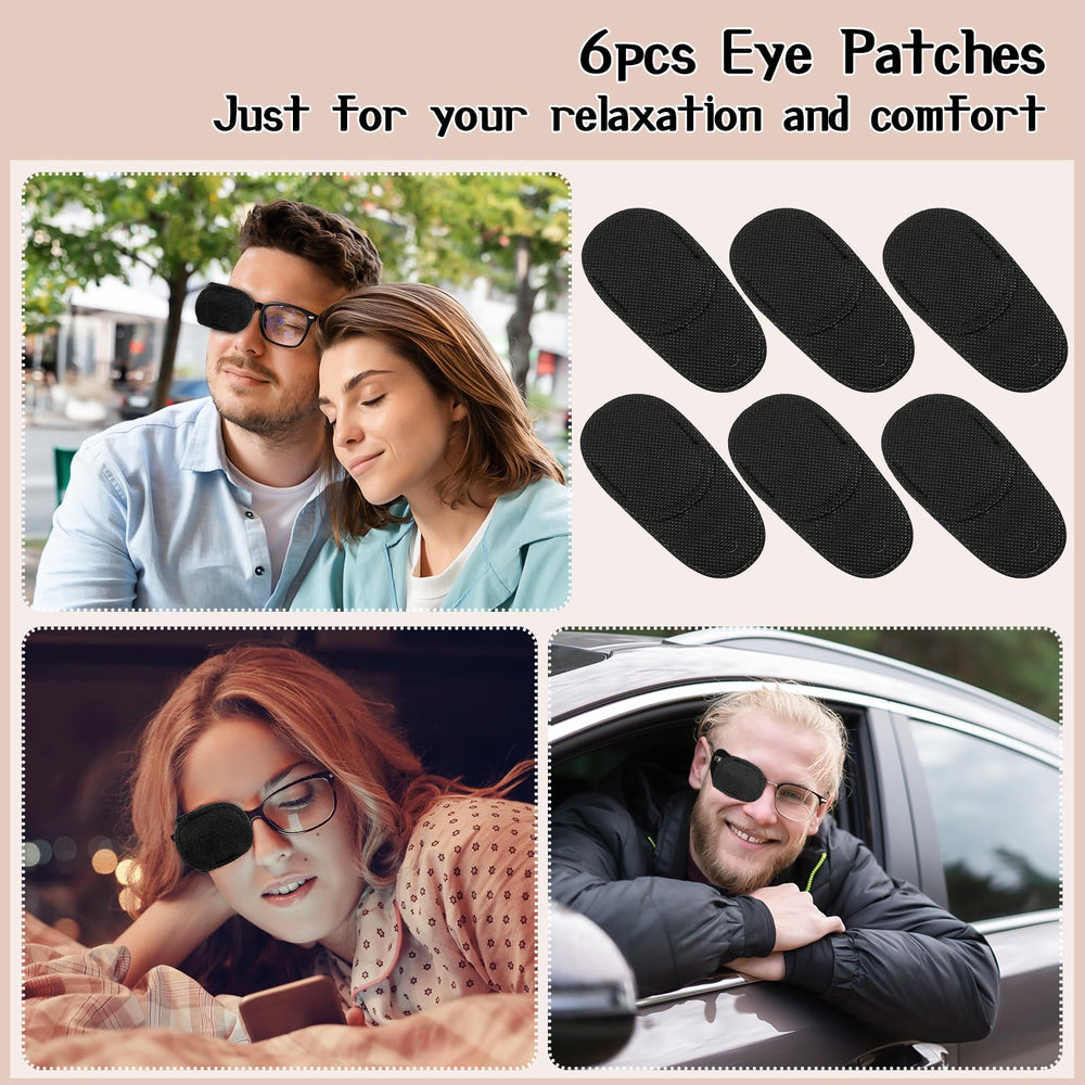 Glasses with patch attached for amblyopia treatment