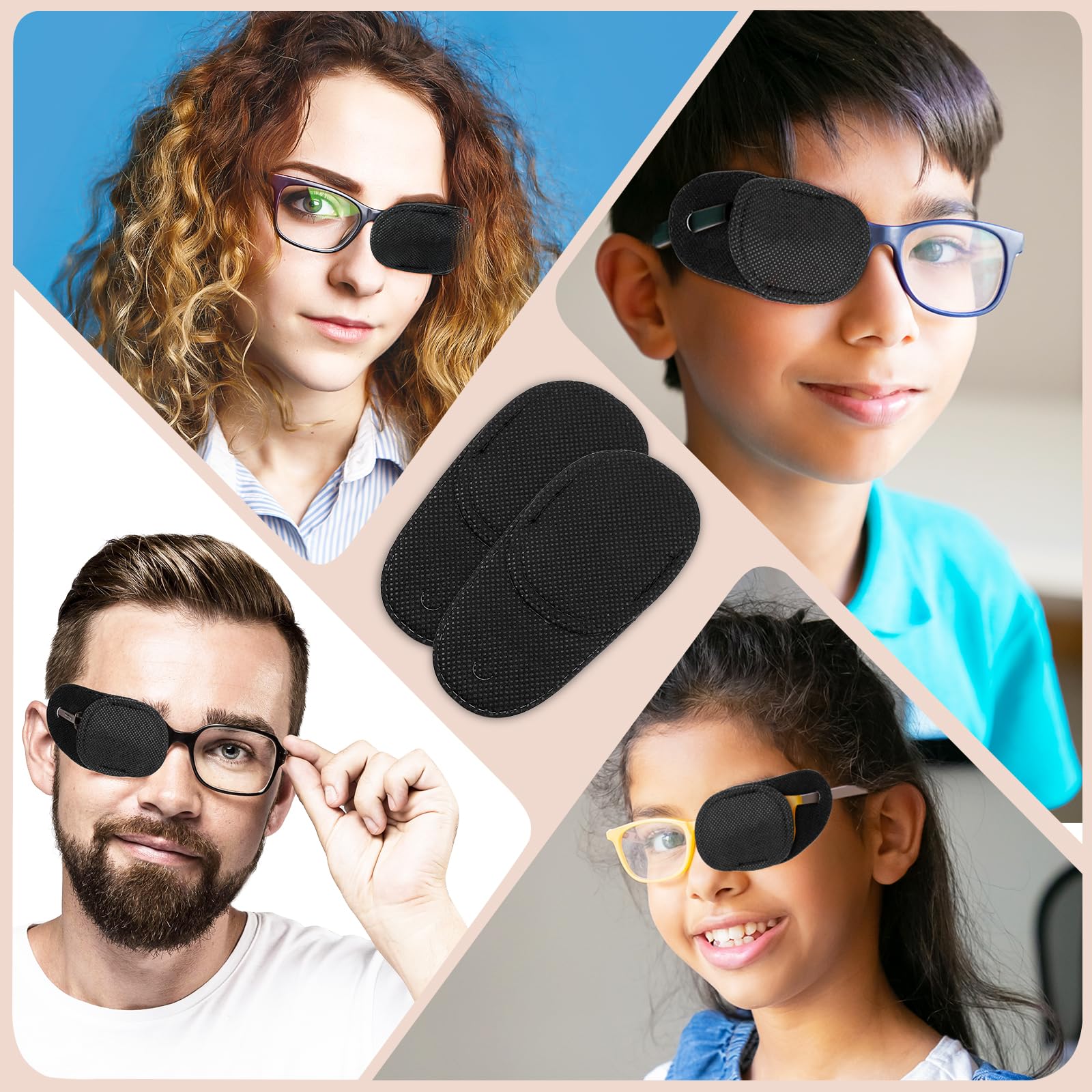 Single-eye patch used for lazy eye and strabismus therapy