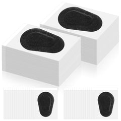 80-piece pack of black adhesive eye patches (3.3 x 2.3 inches)