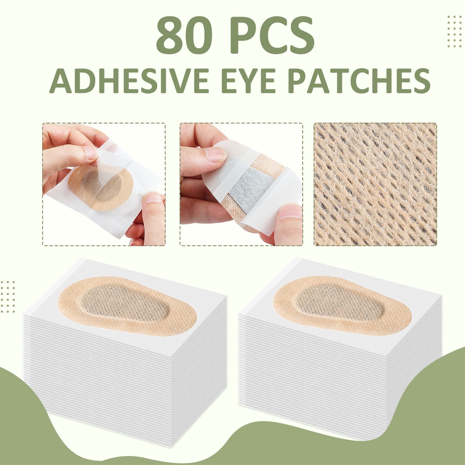 Breathable opaque nude eye patches designed for adults