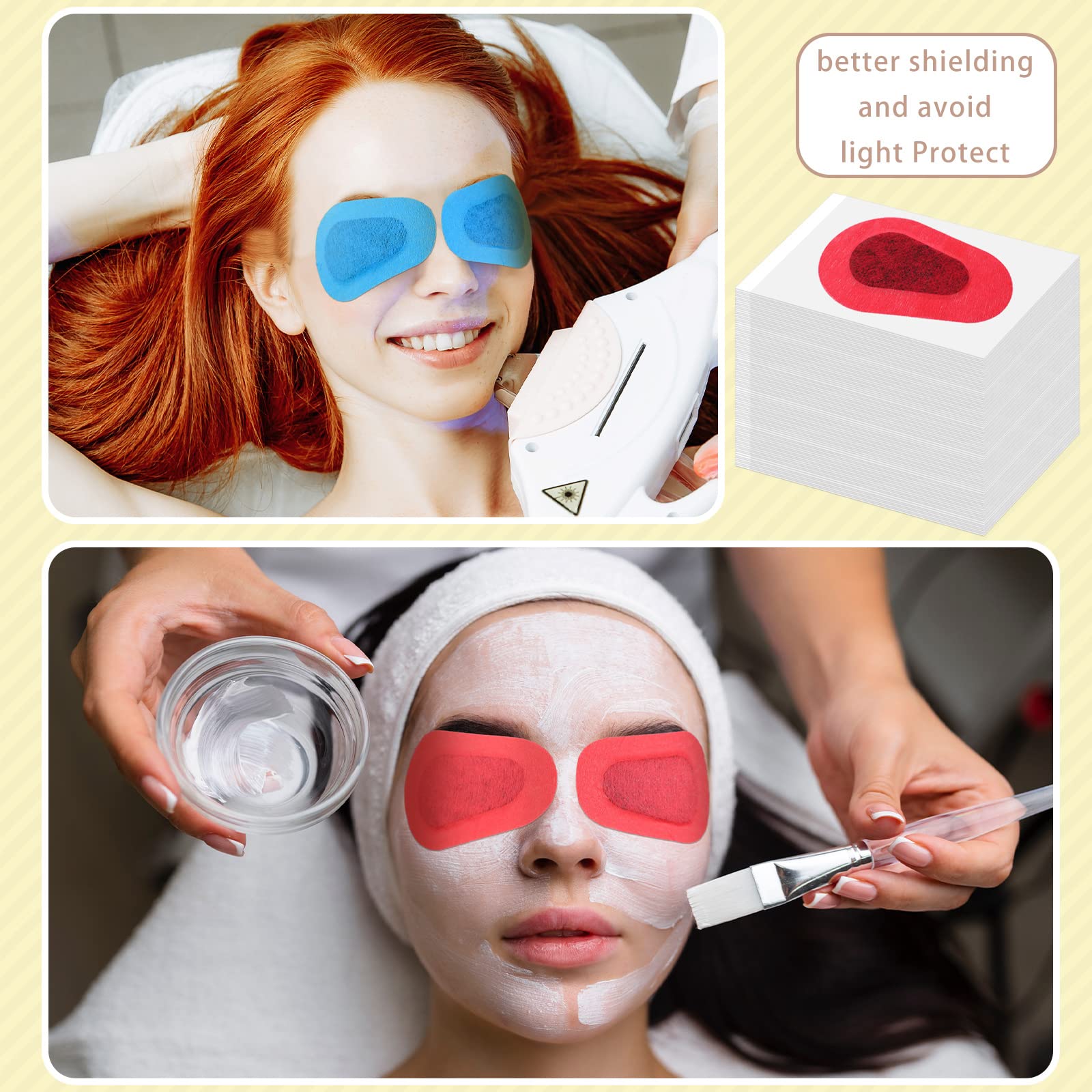 Latex-free adhesive eye patch design safe for sensitive skin