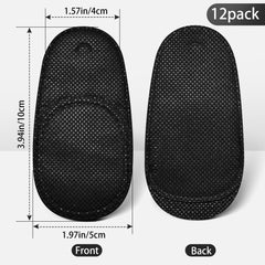 Left and right eye patches included for secure fit (side view)