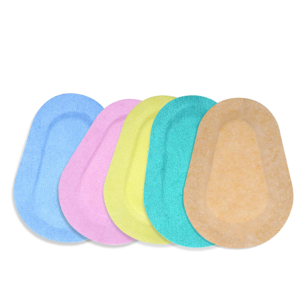 Blue adhesive eye patches for adults and kids