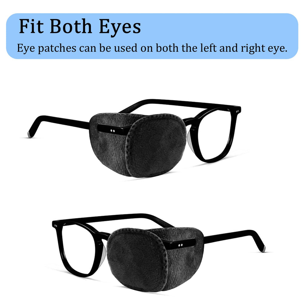 Patch worn on children's glasses during lazy eye training