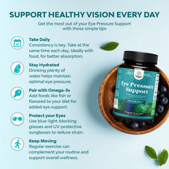 Close-up of bilberry extract capsules for eye health