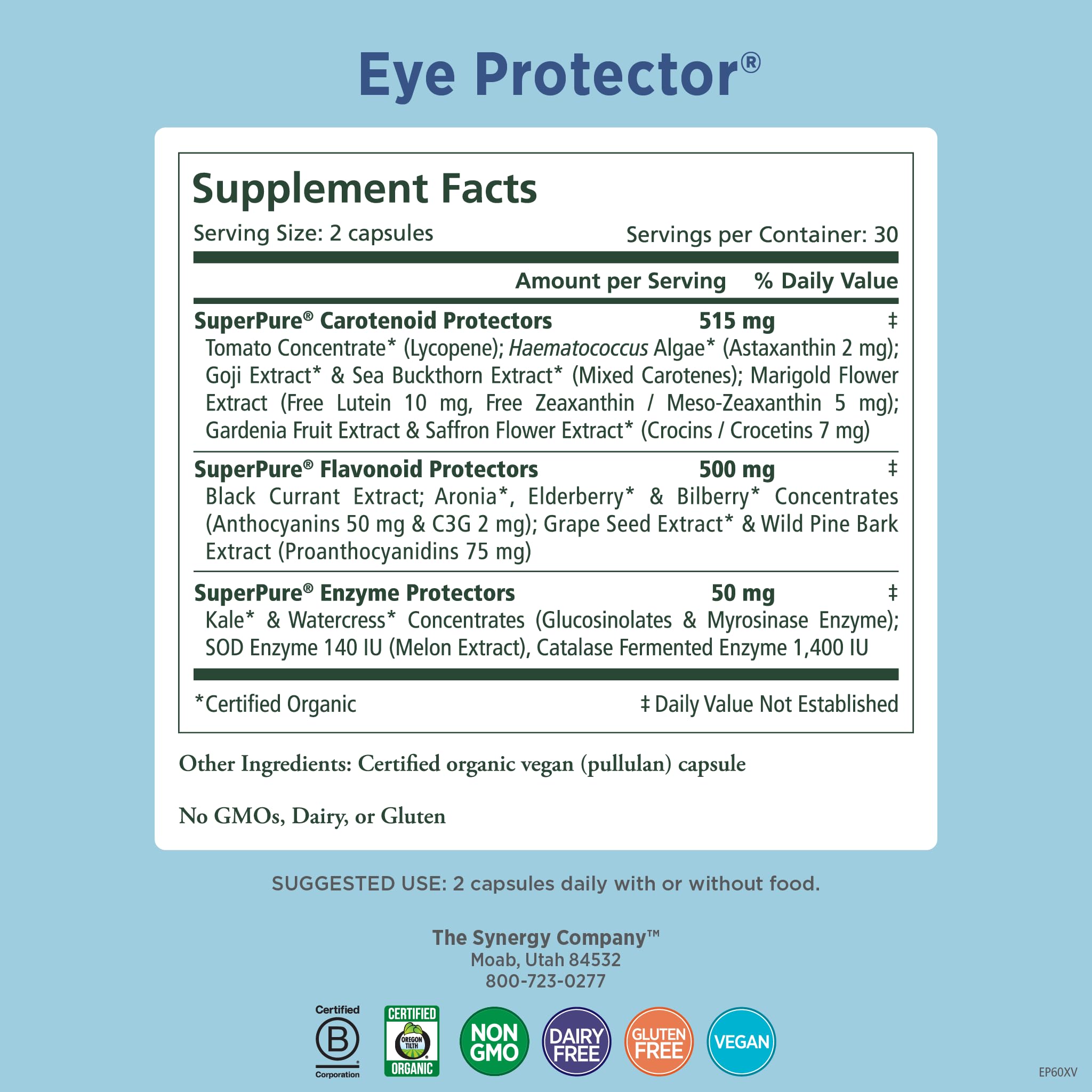 Product packshot of Eye Protector supplement