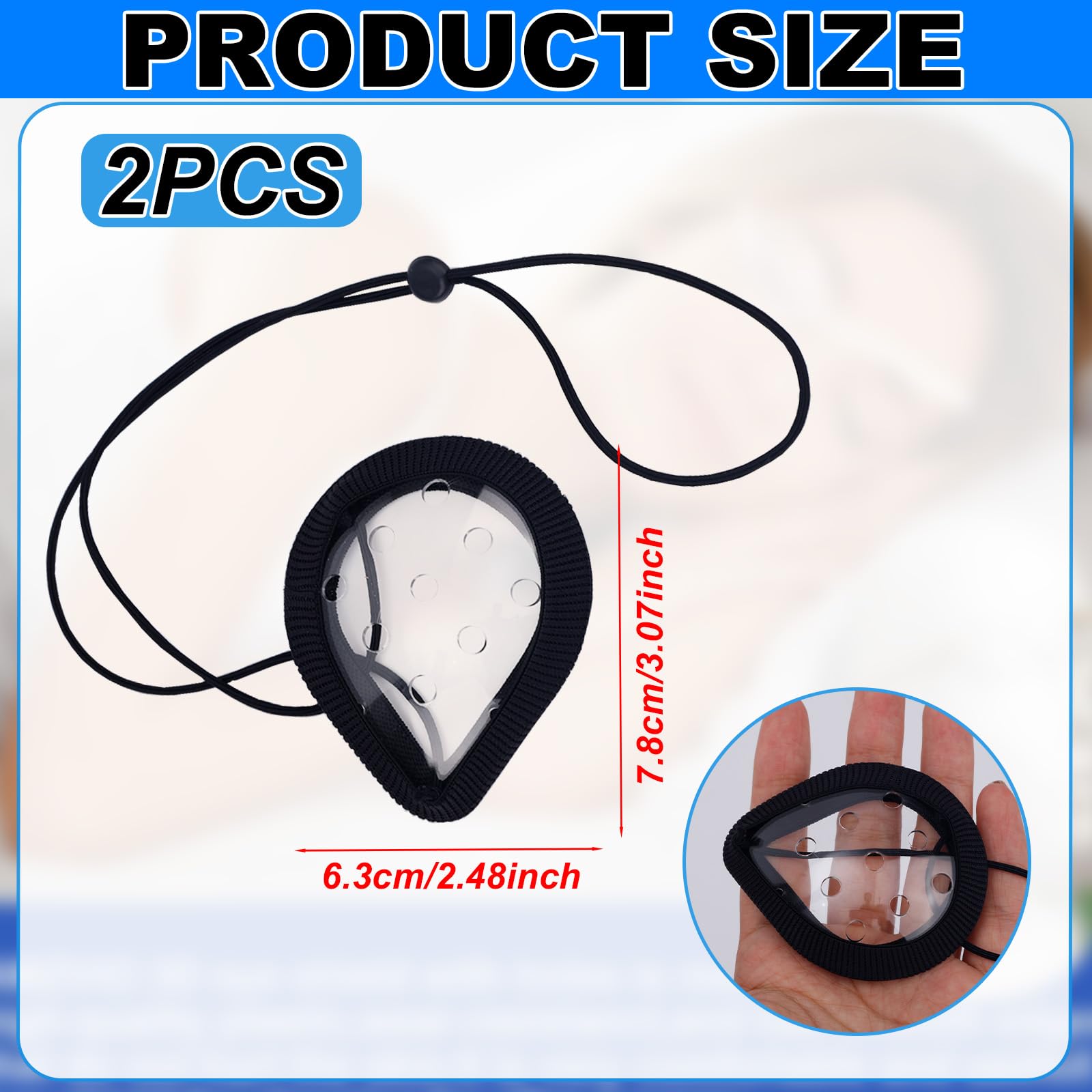 BOXOB eye shield right eye patch with adjustable strap