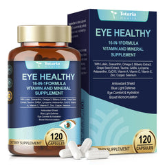 Bottle of Eye Vitamins Lutein and Zeaxanthin with AREDS2-inspired nutrients