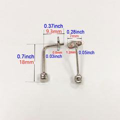 Close-up of easy installation of nose pad arm onto glasses