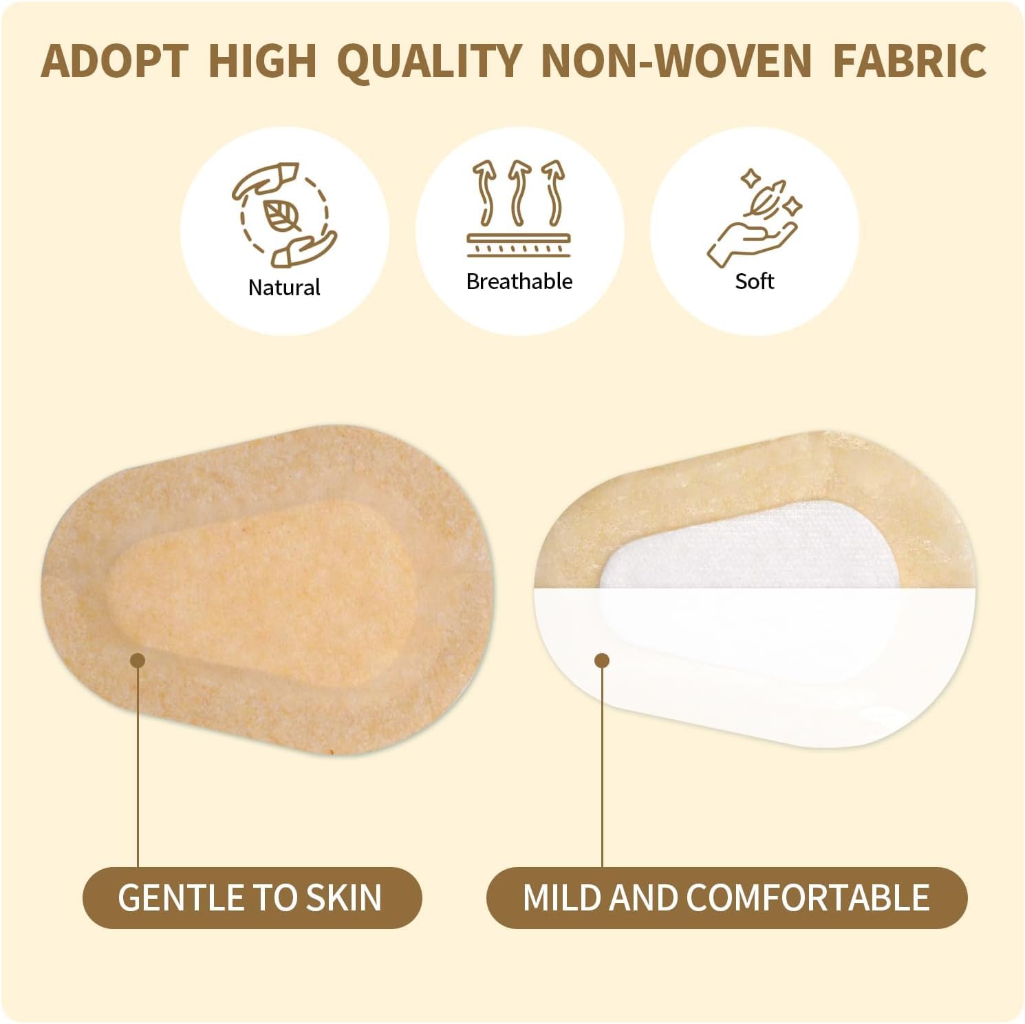 Skin-tone adhesive eye patch for adults