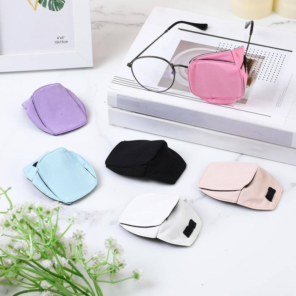 Soft polyester cotton eye patch material close-up