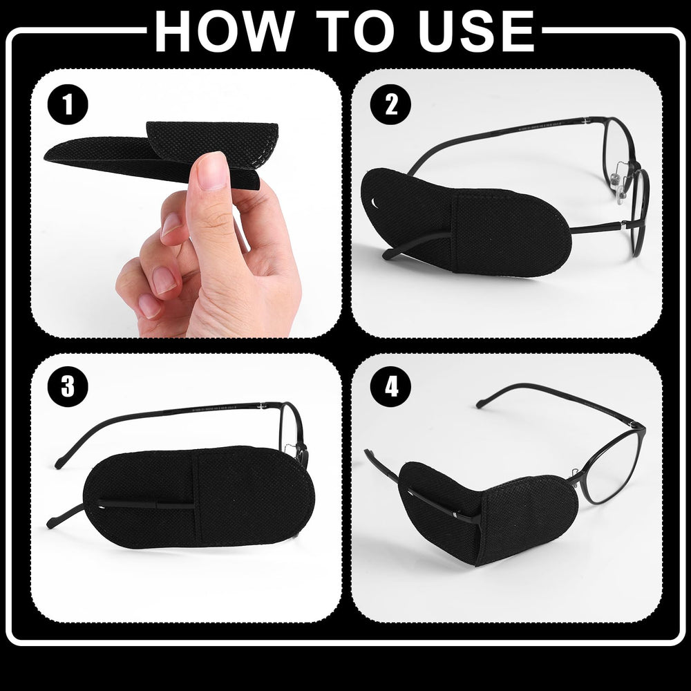 Eye patch designed not to touch eyes or eyelids