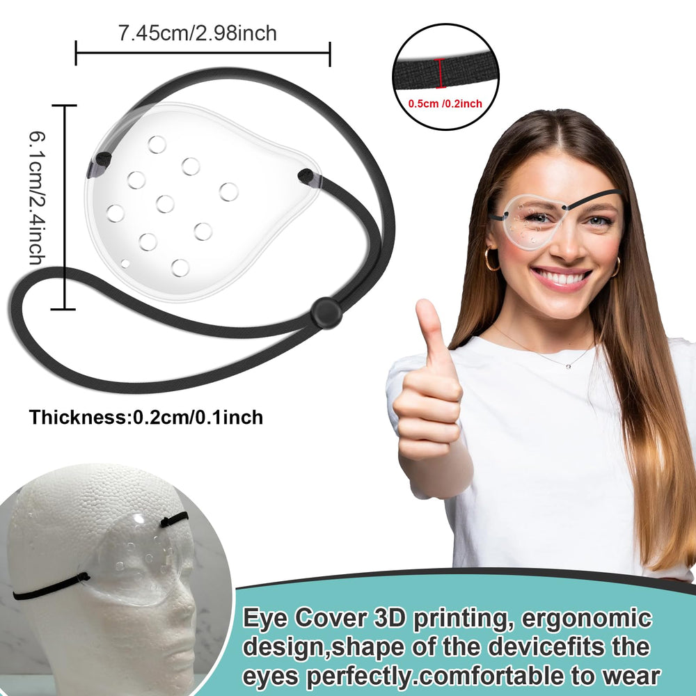 Raised spoon-shaped eye shield providing extra protection during sleep