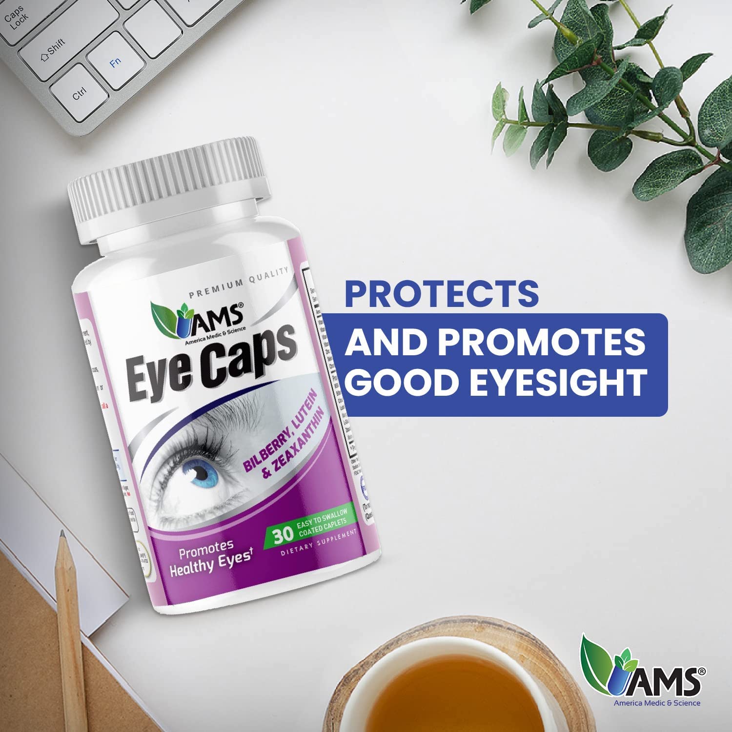 EyeCaps nutrition features for eye health