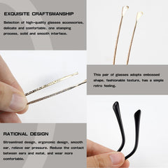 Gold metal replacement arm - angled view