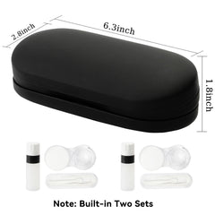 Built-in mirror inside lid for on-the-go eye care