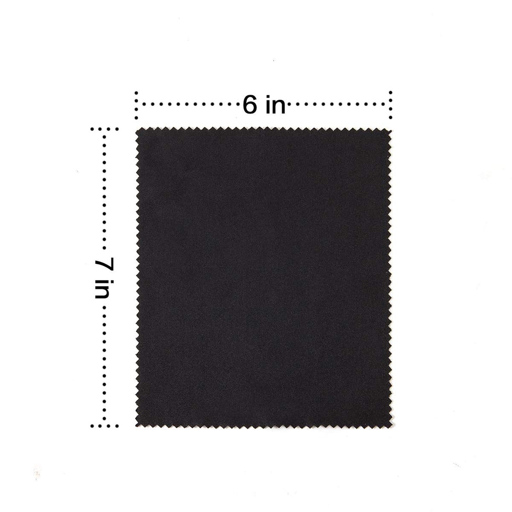 Close-up of 296GSM thick microfiber lens cleaning cloth