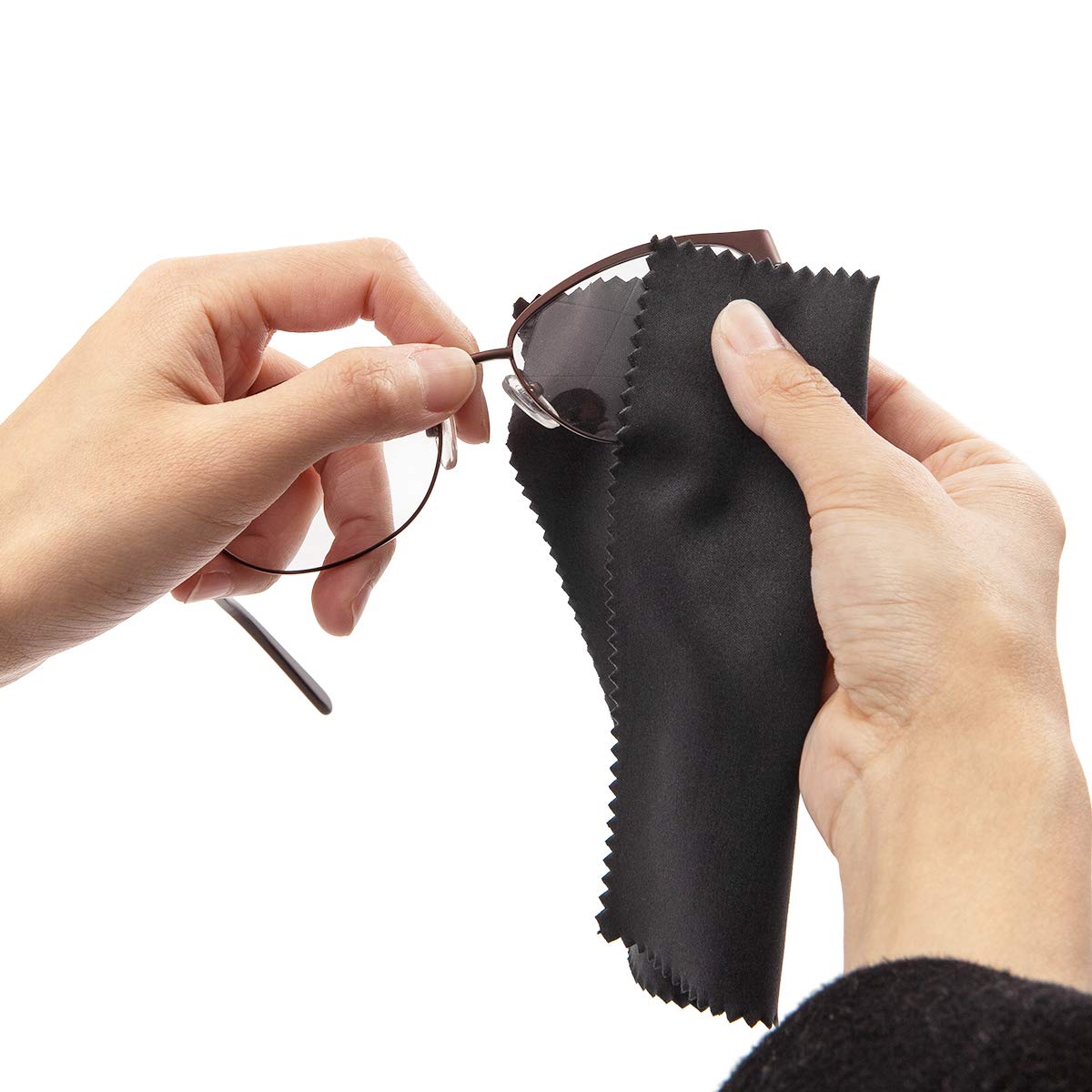 12-pack eyeglass cleaning cloths for glasses and sunglasses