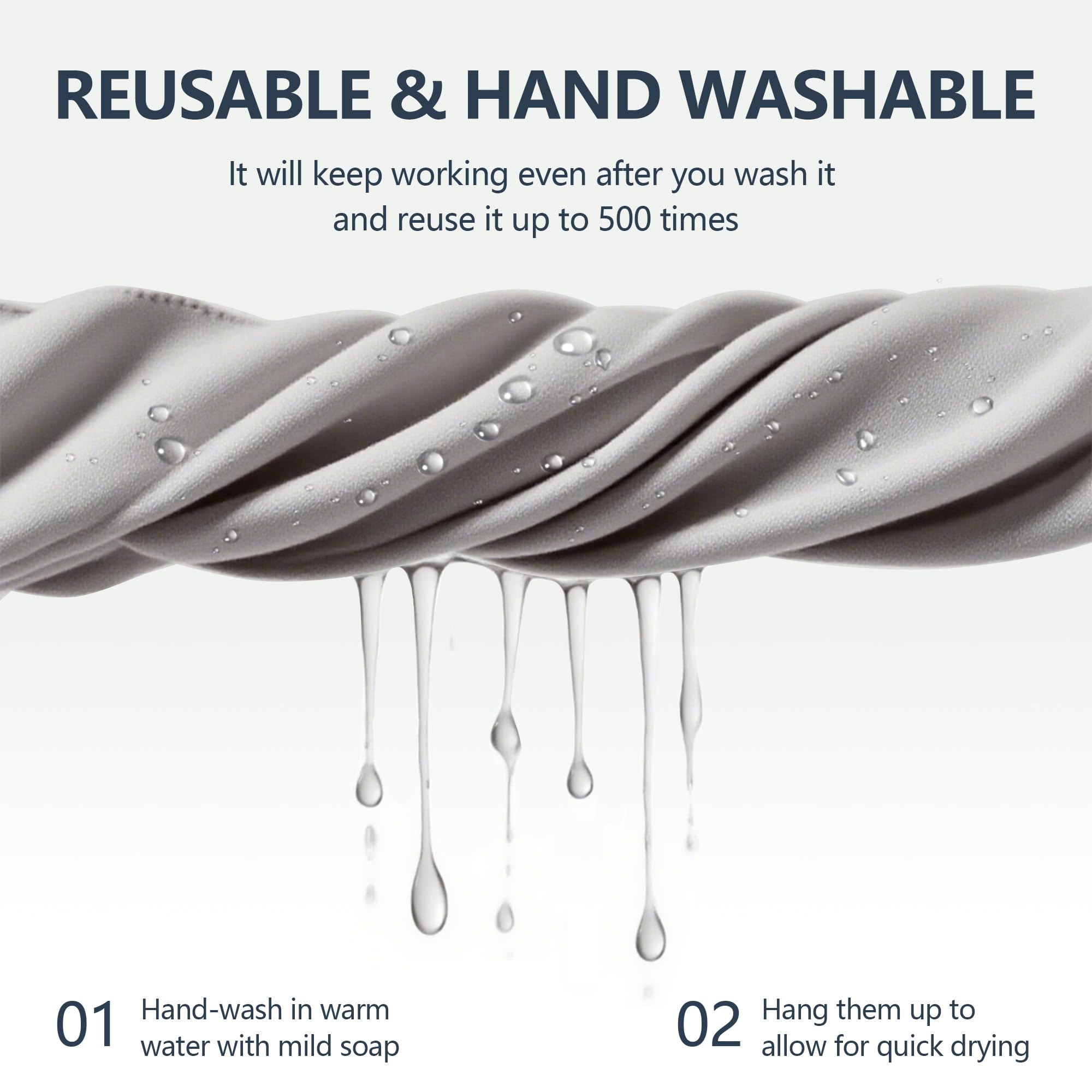 Eyeglasses cleaning cloth 7x6 inches being used on lens