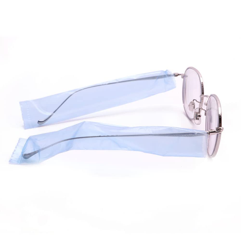 Package of 200 disposable eyeglass covers for hair color