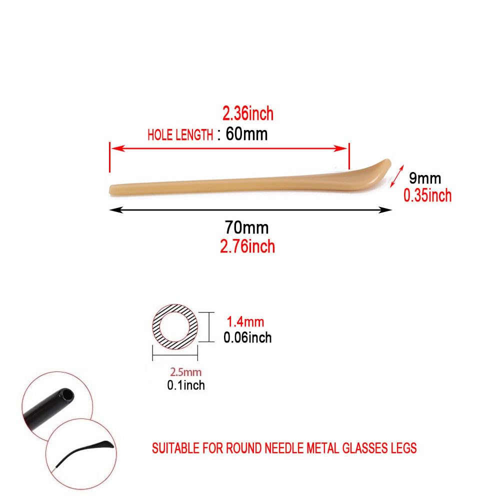 End tip inner hole diameter 2.5x1.4 mm
