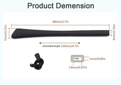 Black silicone eyeglass end tip for thin wire frames – pair 2