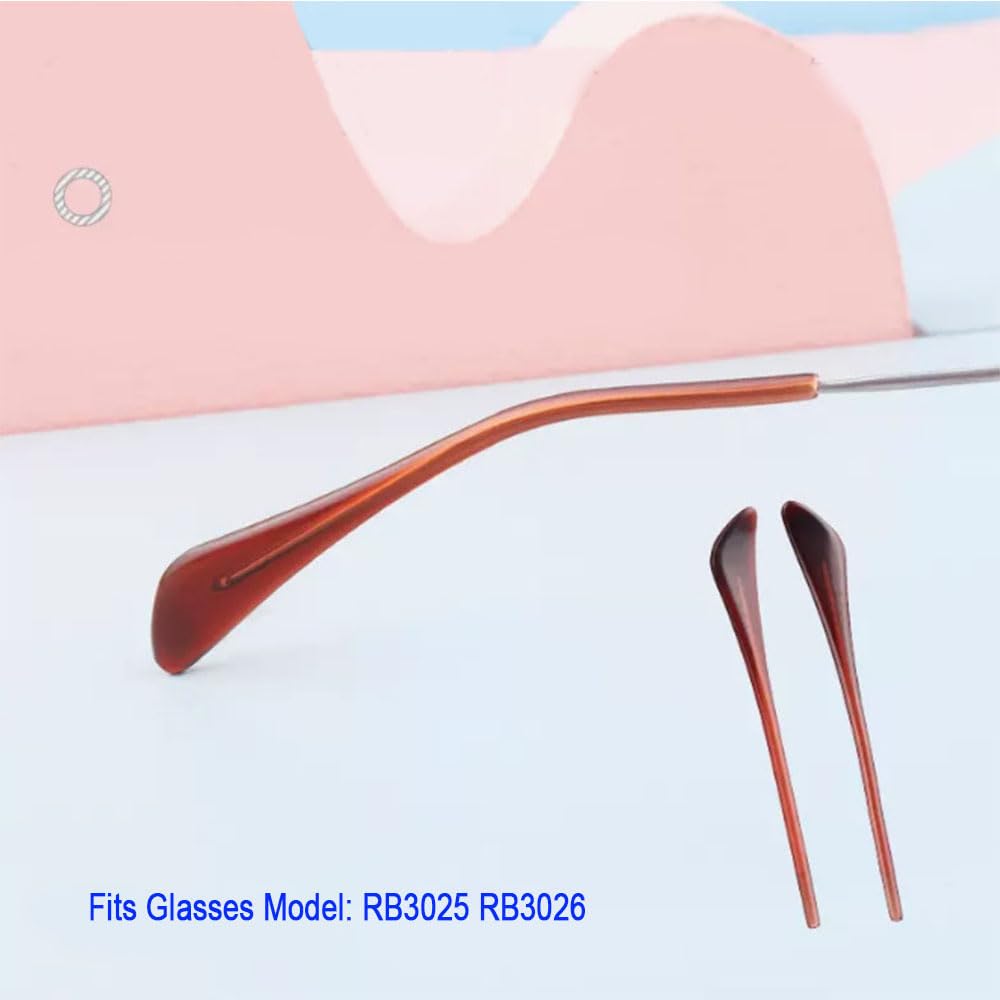 Installation steps for replacing eyeglass end tips