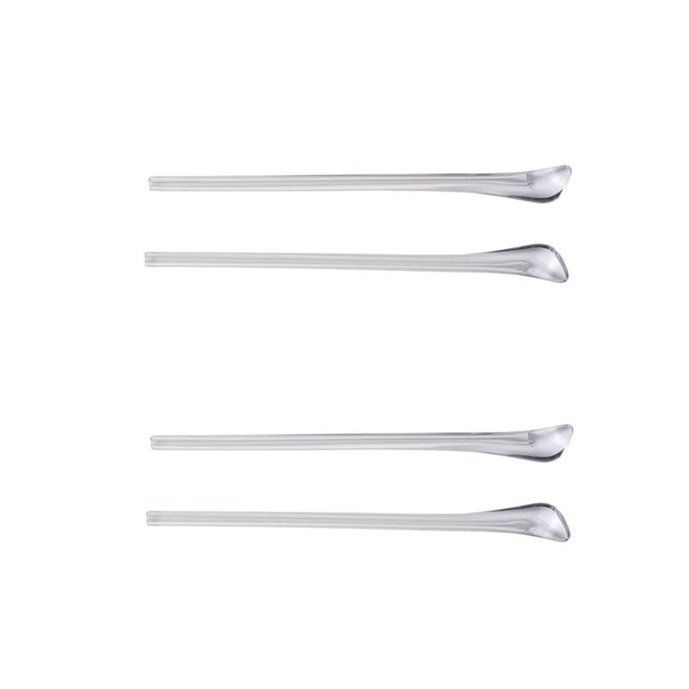 White silicone eyeglass end tips for thin metal frames – pair 1