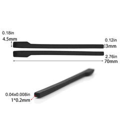 Anti-slip silicone end tips for eyeglasses – black