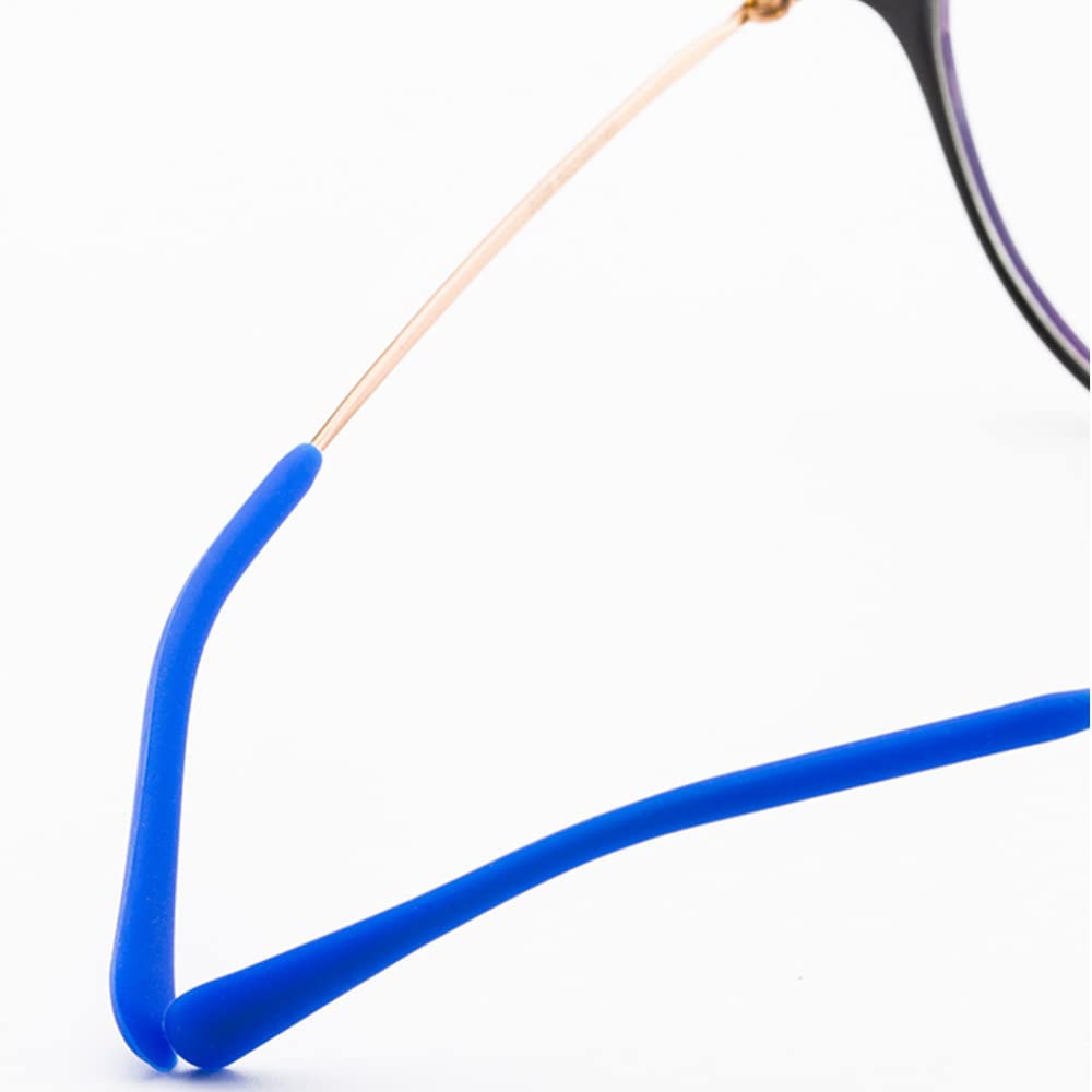Brown silicone eyeglass end tip - anti-slip