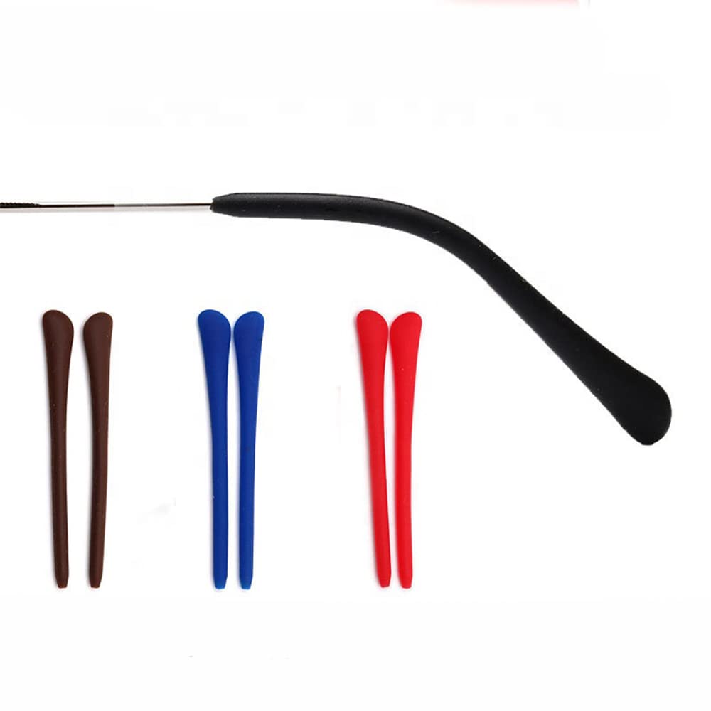 White silicone eyeglass end tip - anti-slip
