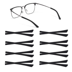 8 pairs of black silicone eyeglass end tips for replacement