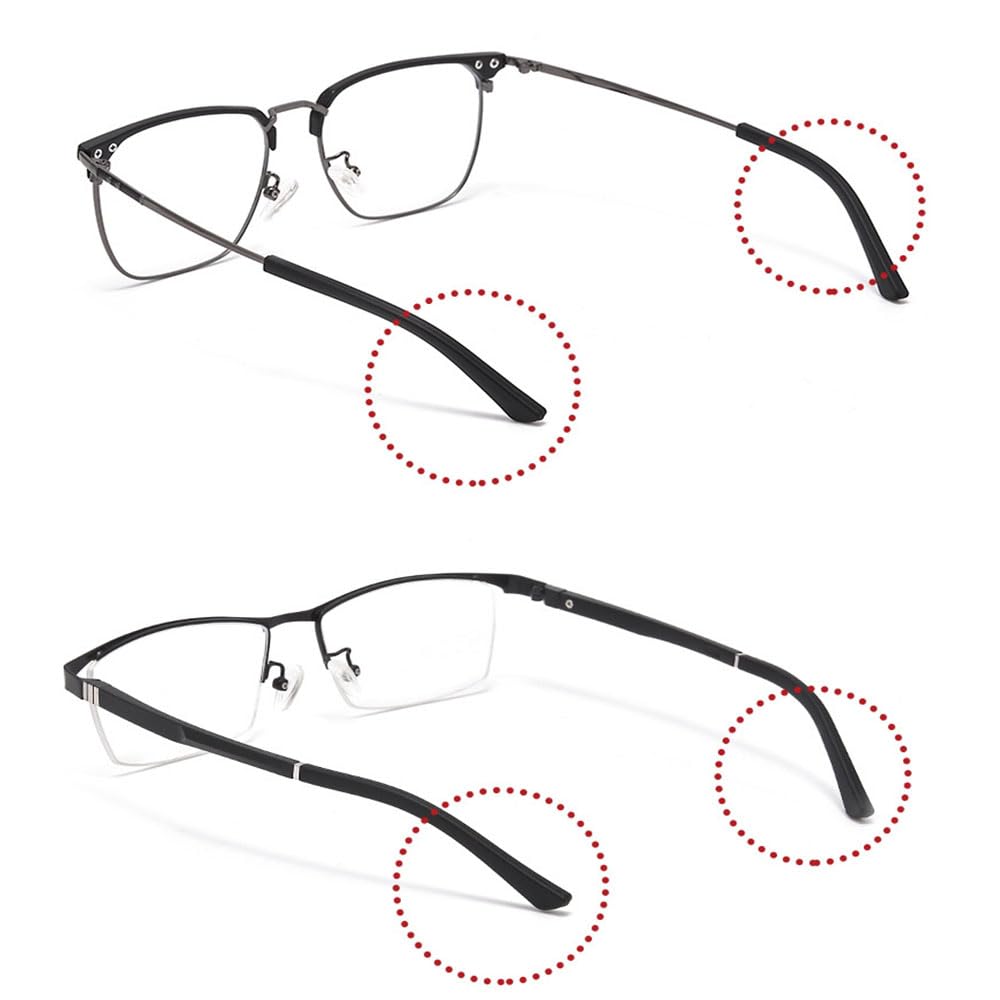 Package includes 1 pair of brown eyeglass end tips