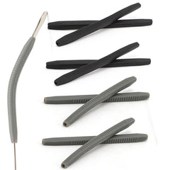 Silicone anti-slip eyeglass end tip for thin metal legs