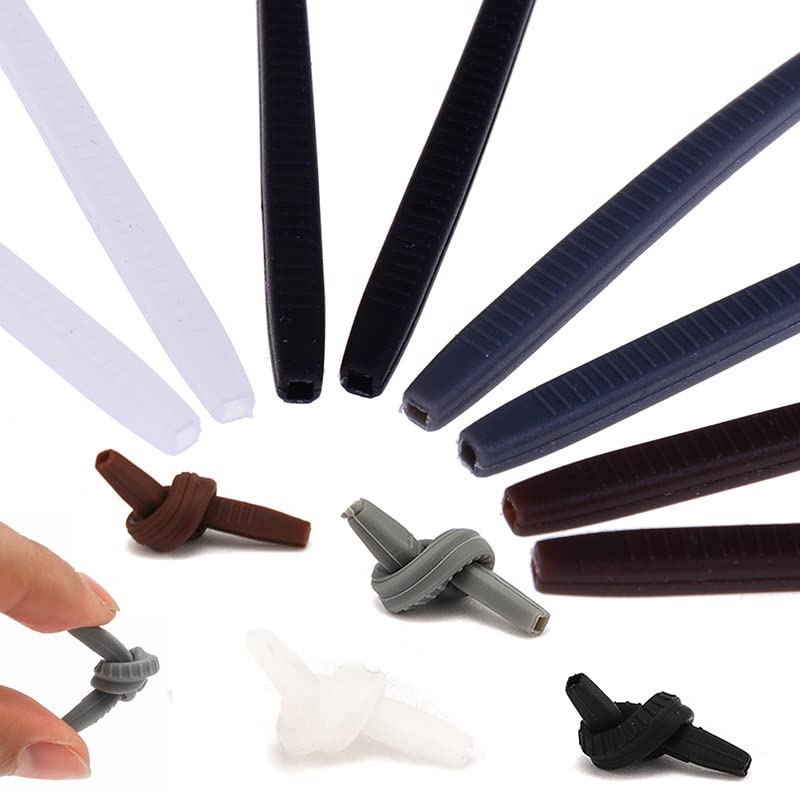 Flexible silicone eyeglass end tips for thin metal frames