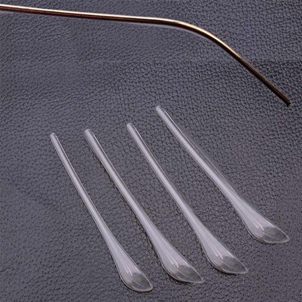 Slim metal eyeglass legs with replacement tip
