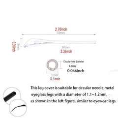 Eyeglass end tips packaging content