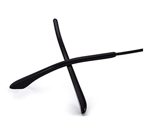 1 pair replacement eyeglass frame and temples - black