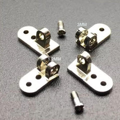 Package includes 1 pair hinges, 1 pair screws and 1 screwdriver