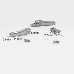 Replacement screws and hinge pair for glasses