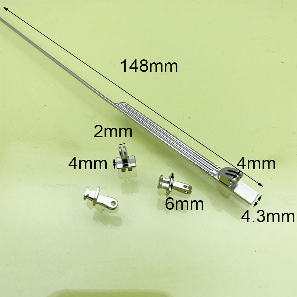 Copper needle hinge with screws for sunglasses