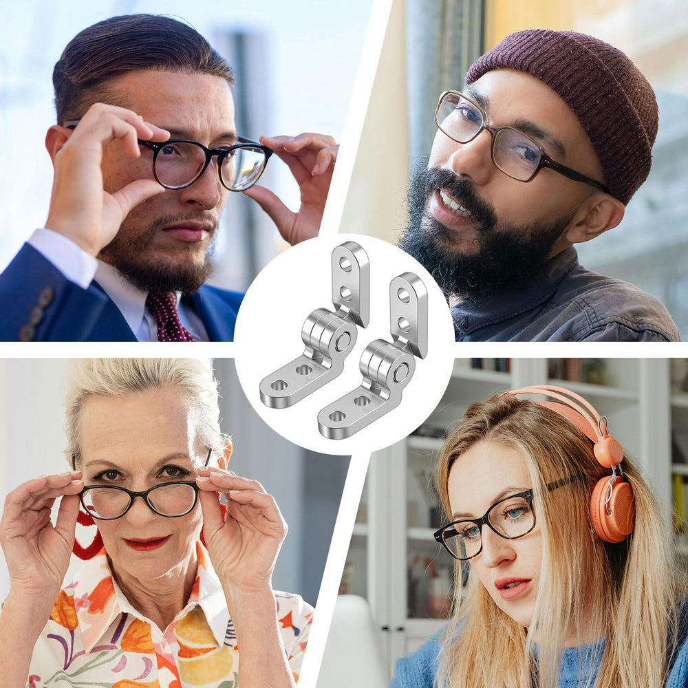 20 hinges included for 10 pairs of glasses