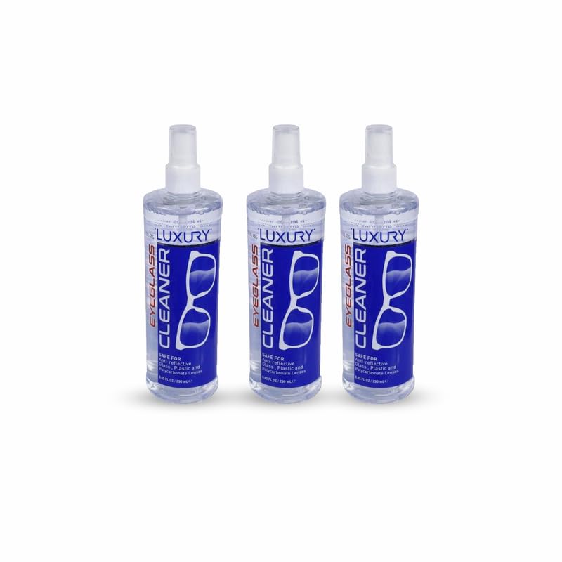 Front view of Eyeglass Lens Cleaner bottle - 8.45 fl oz, Pack of 3