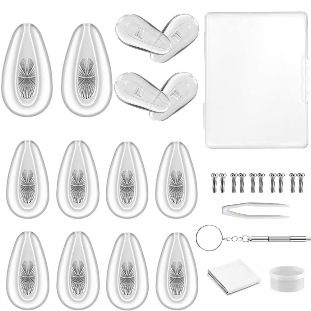 BEHLINE soft silicone eyeglass nose pads 14x8mm