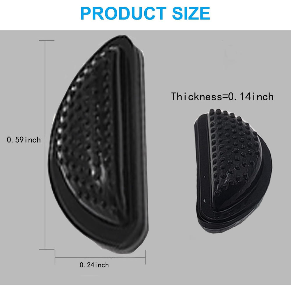 Close-up of anti-slip silicone nose pads for glasses