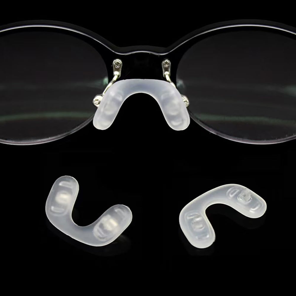 Transparent silicone nose pads for glasses