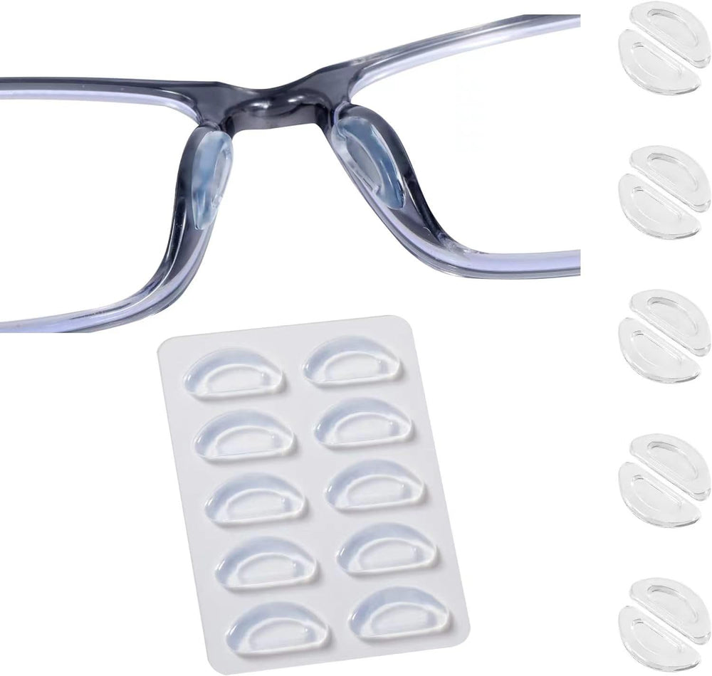 Self-adhesive replacement nose pads for glasses