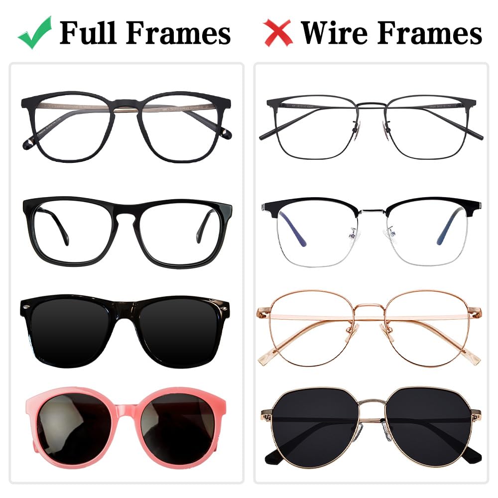 Soft anti-slip silicone nose pads on a frame