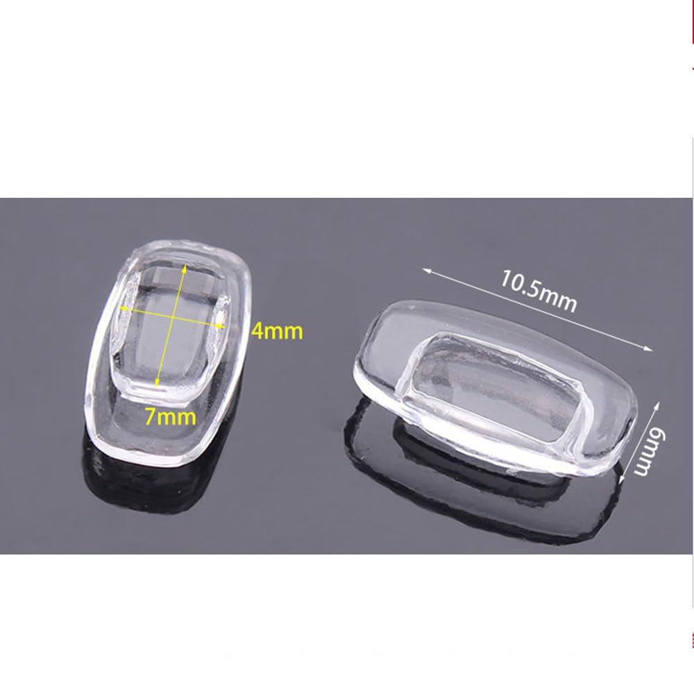 Push-in or slide-in silicone nose pads compatible with Costa Maui and more