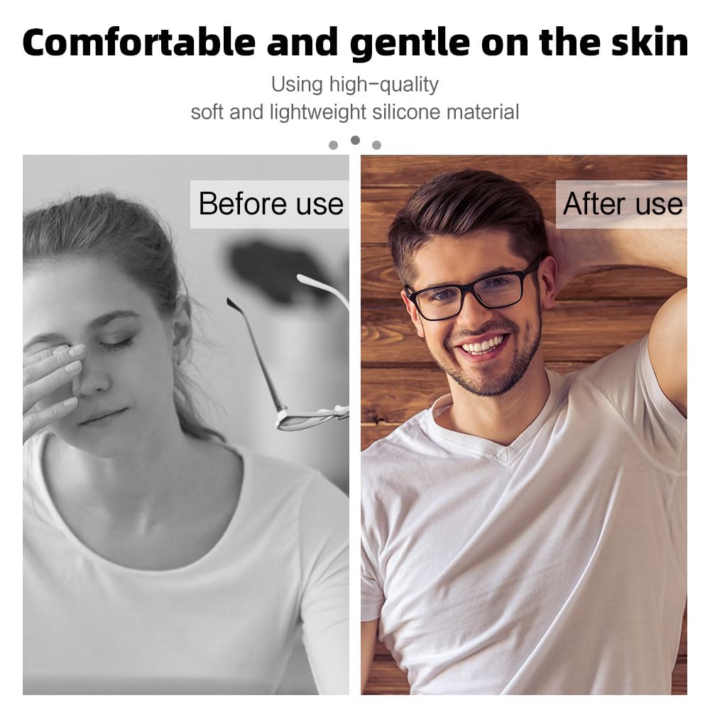 Soft silicone nose pads for various eyewear frames